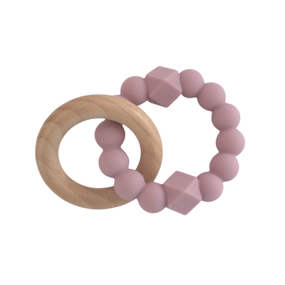 Jellystone | Moon Teether - Mauve - Belly Beyond 