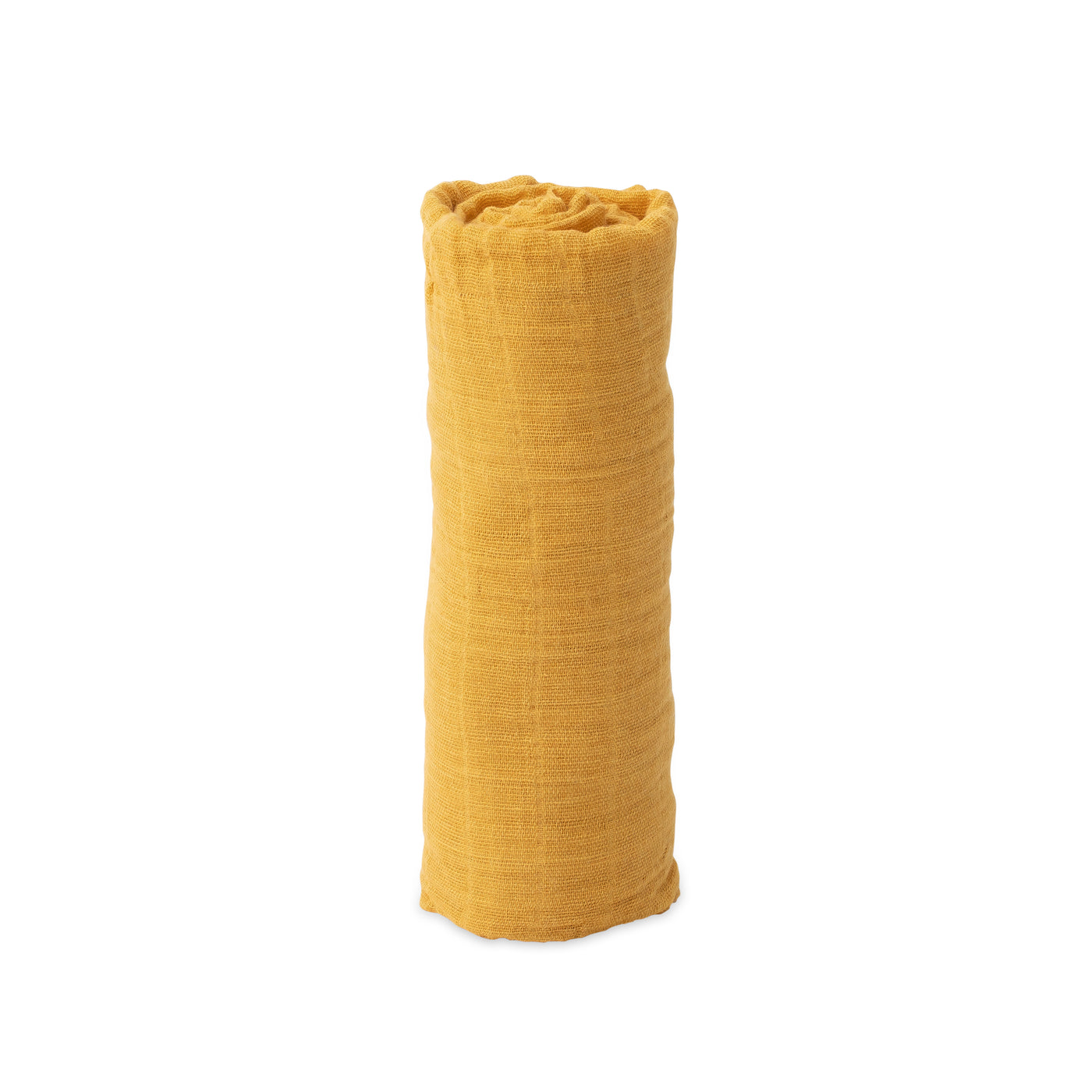 Single Cotton Muslin Swaddle - Mustard