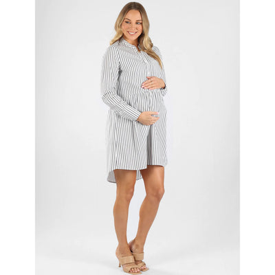 Cotton Black Maternity Dress & Nursing Friendly – ANGEL MATERNITY