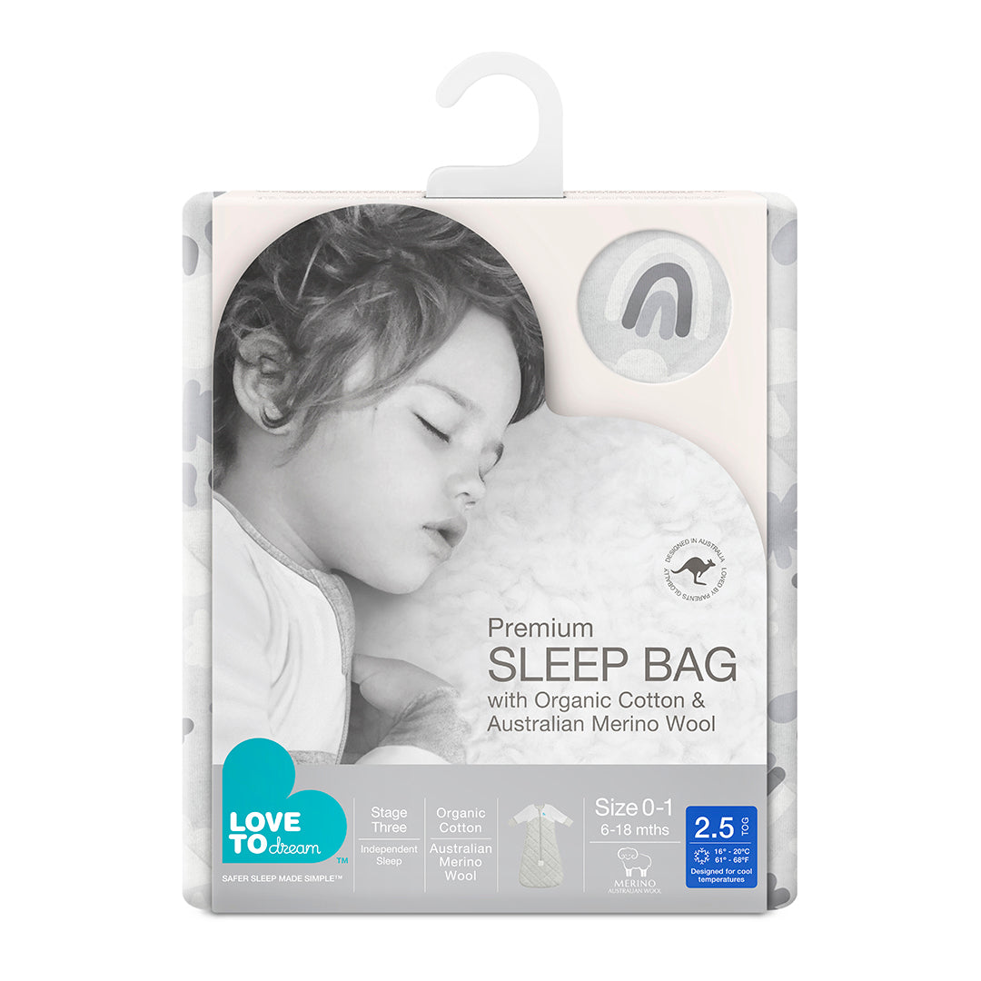 Love to Dream | Sleep Bag Warm 2.5 TOG with Organic Cotton - Belly Beyond 