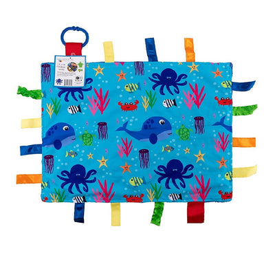 Ocean Learning Lovey with Ribbon Tags