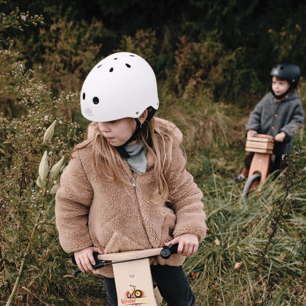 Kinderfeets | Toddler Bike Helmet - Matte White - Belly Beyond 