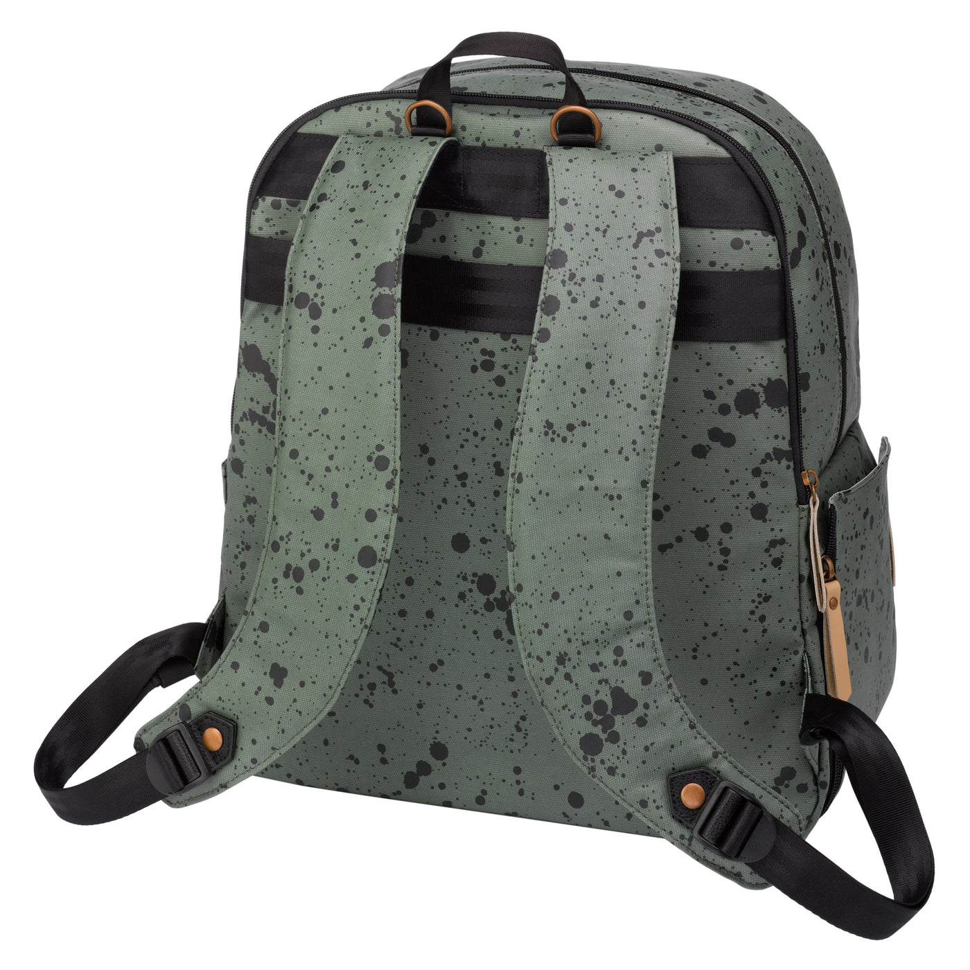 2-in-1 Provisions Backpack Nursery Bag - Olive Ink Blot