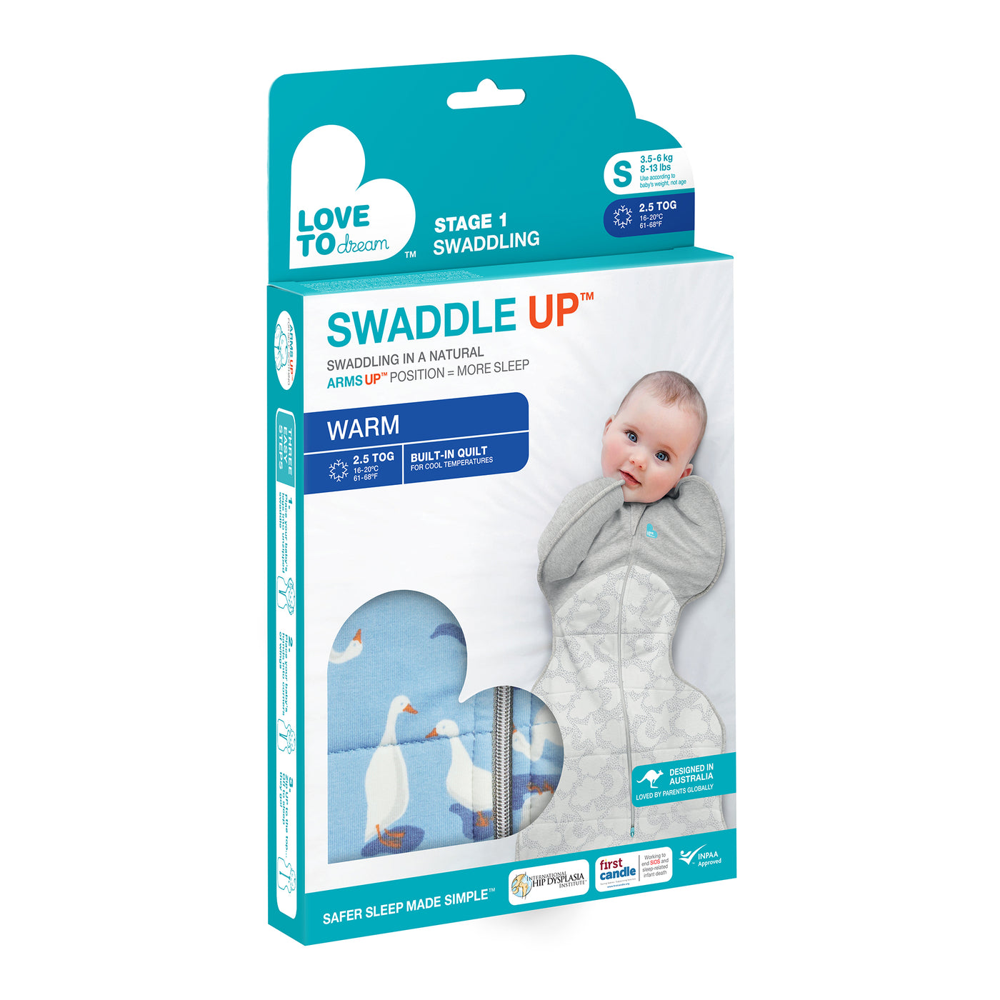 Swaddle Up™ Cool 2.5 TOG - Silly Goose Blue