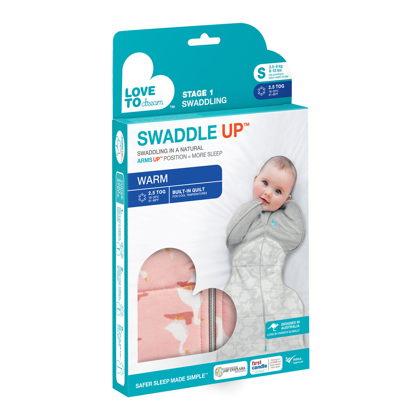 Swaddle Up™ Cool 2.5 TOG - Silly Goose Pink