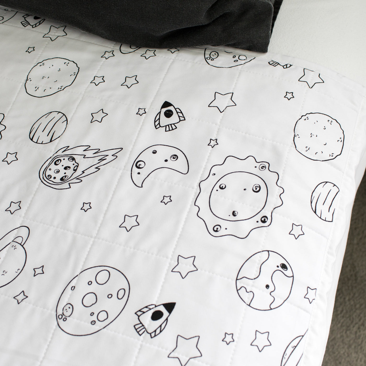 Brolly Sheet with Wings - King Single - Space Galaxy