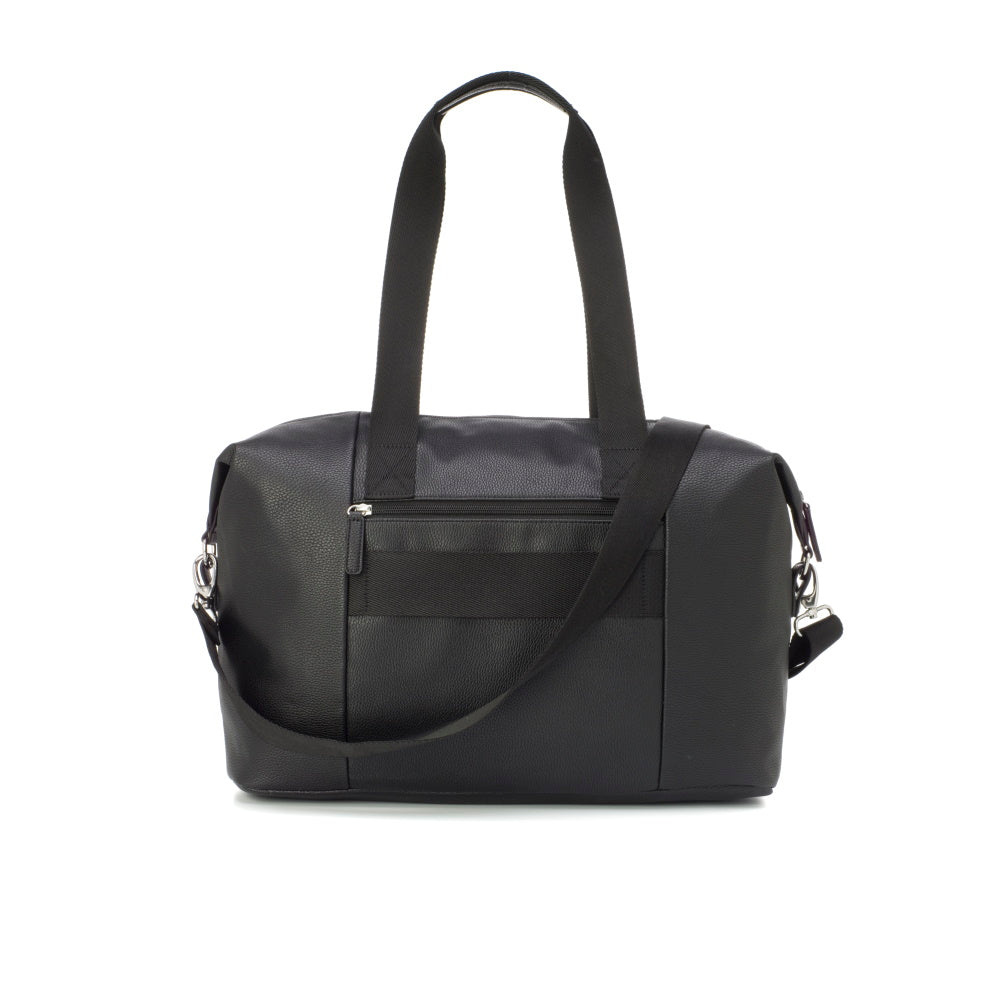 Stef Nappy Bag with Vegan Faux Leather - Black