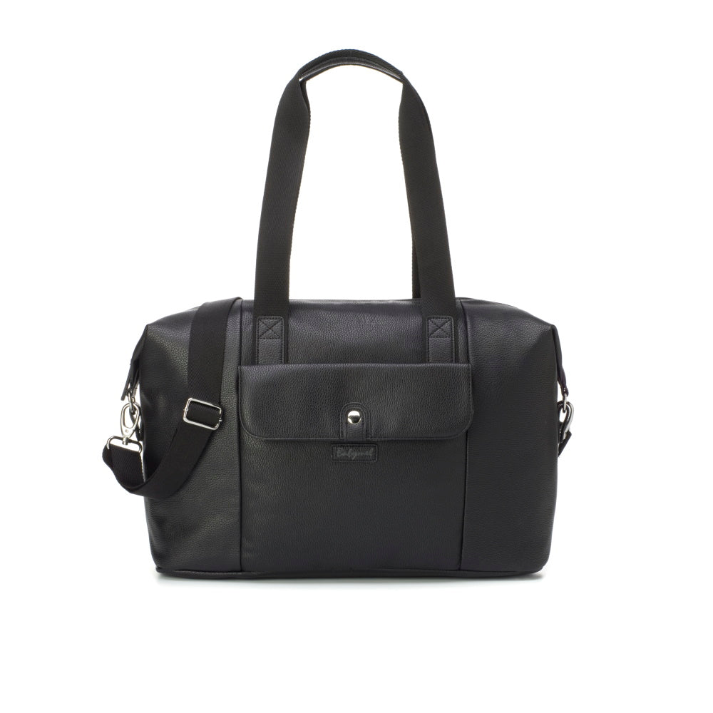 Stef Nappy Bag with Vegan Faux Leather - Black