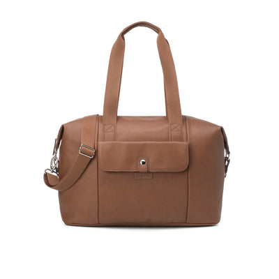 Stef Nappy Bag with Vegan Faux Leather - Brown