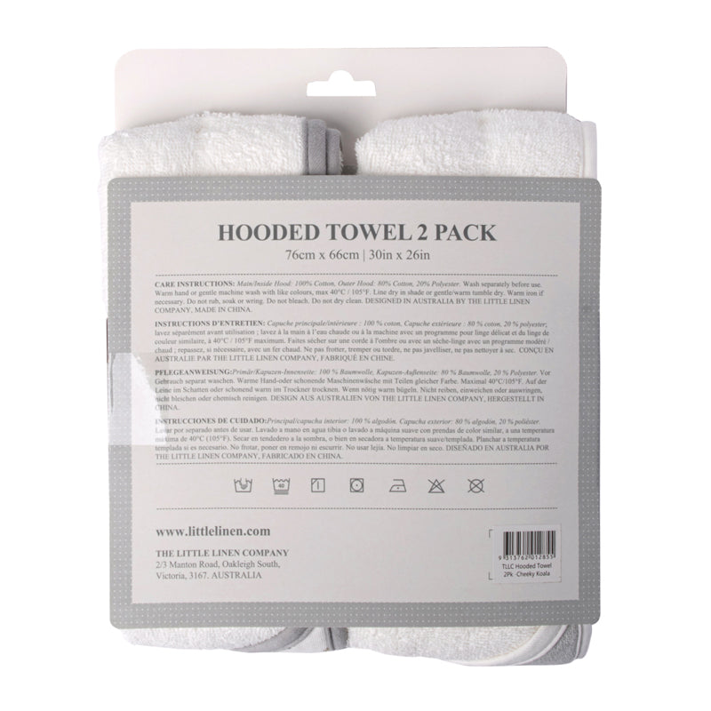 Hooded Towel 2pk - Cheeky Koala