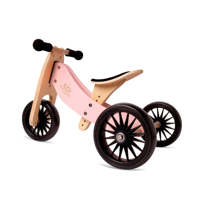 Kinderfeets | Tiny Tot Plus Trike/Balance Bike - Rose - Belly Beyond 