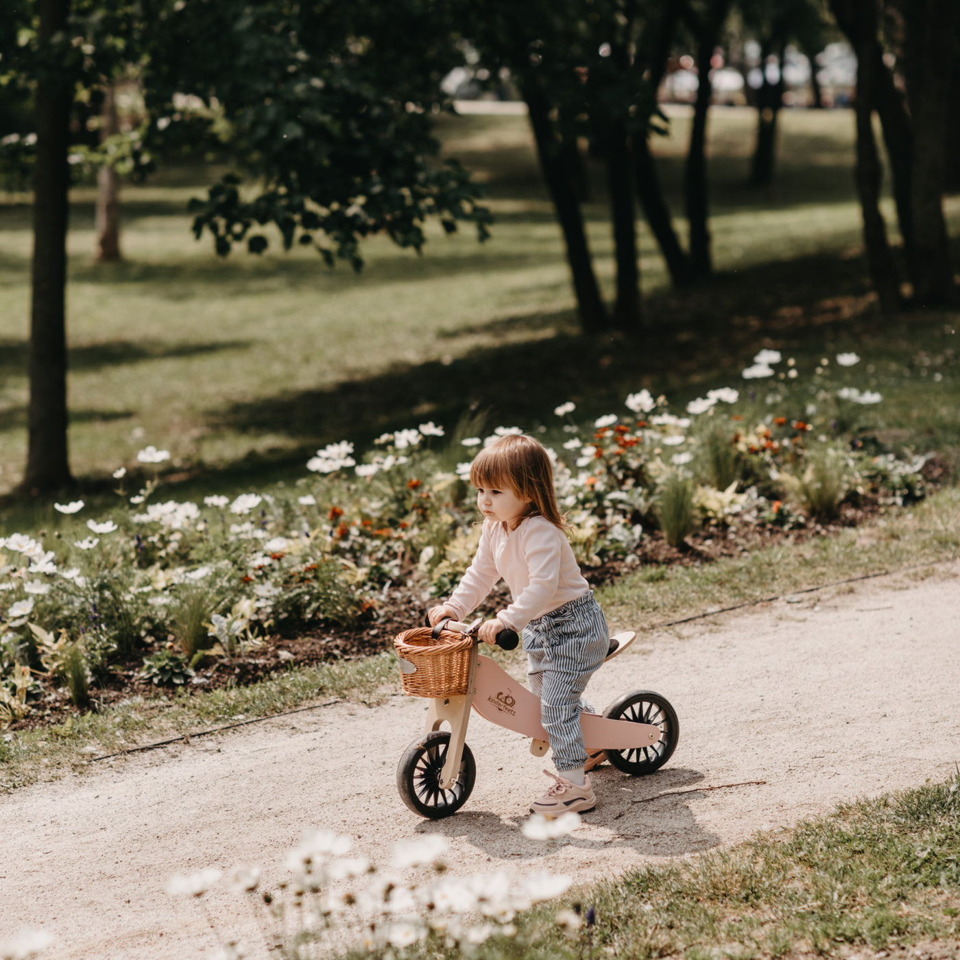 Kinderfeets | Tiny Tot Plus Trike/Balance Bike - Rose - Belly Beyond 