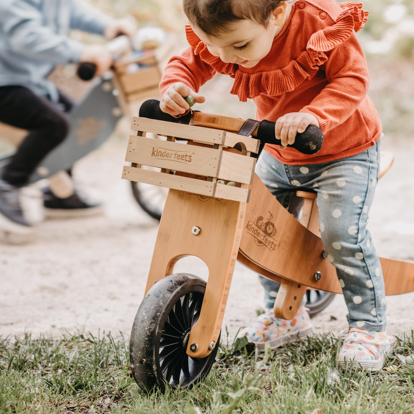 Kinderfeets | Tiny Tot Plus Trike/Balance Bike - Bamboo - Belly Beyond 