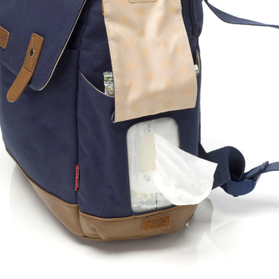 Babymel | Robyn Convertible Nappy Bag -  Canvas Navy - Belly Beyond 