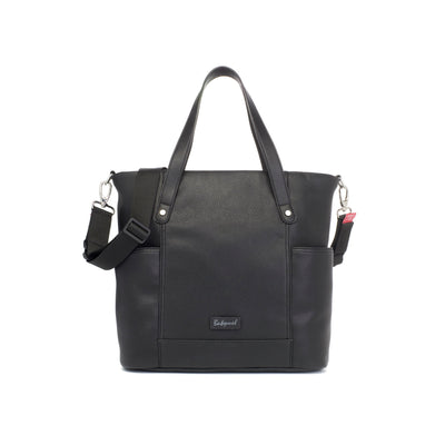 Rosie Nappy Bag with Vegan Faux Leather - Black