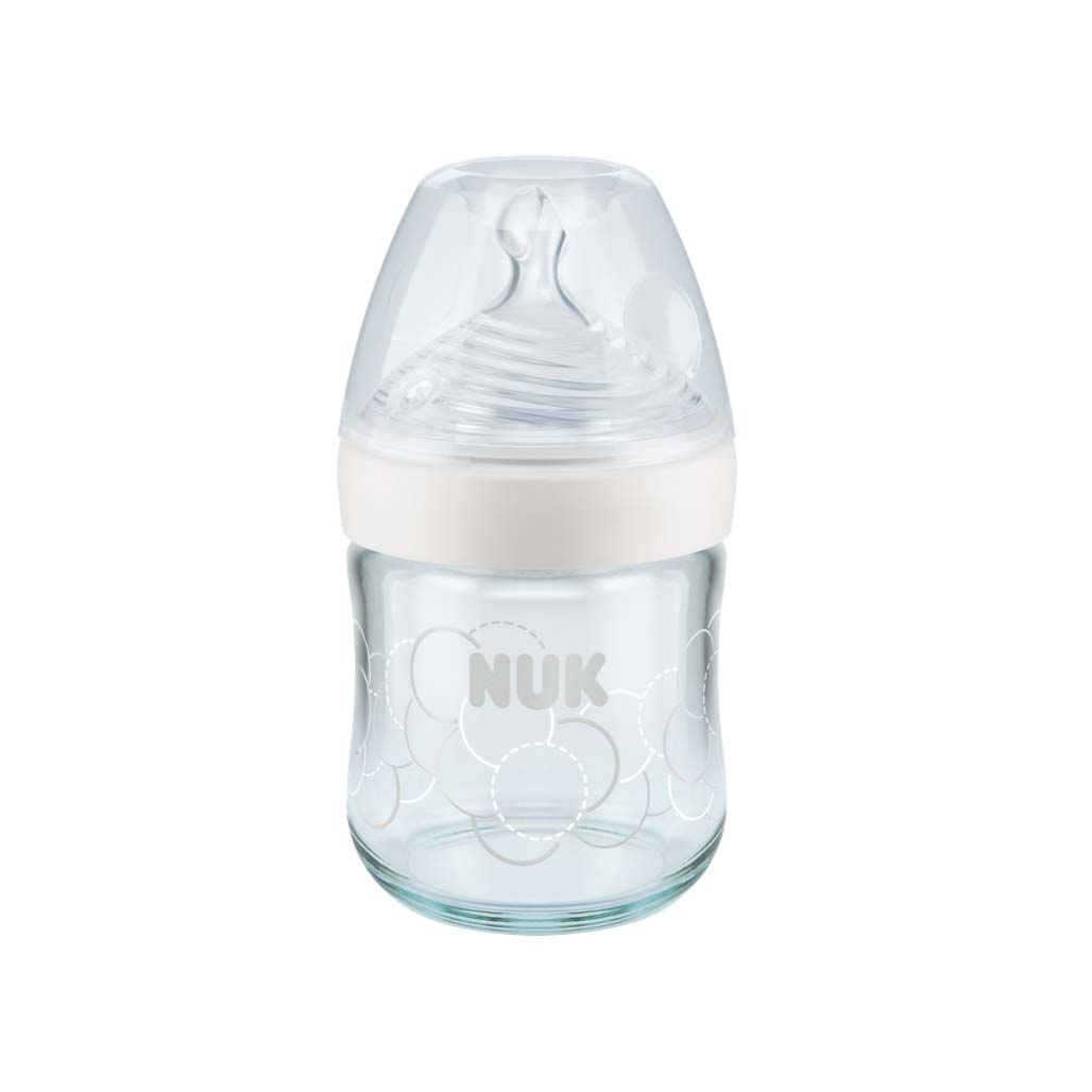 Nature Sense Glass Baby Bottle - 120ml - White