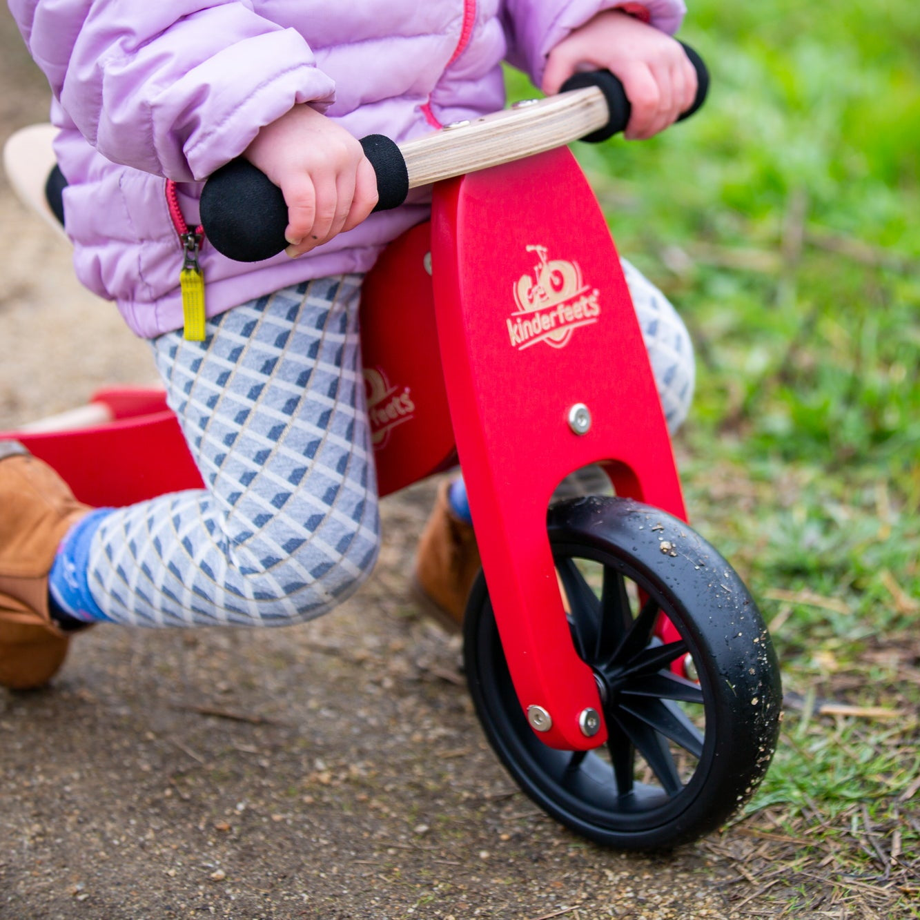 Kinderfeets | Tiny Tot Trike/Balance Bike - Cherry Red - Belly Beyond 