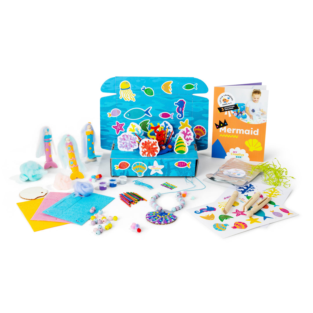 Little Learners Mermaid Mini Creative Kit - My Creative Box